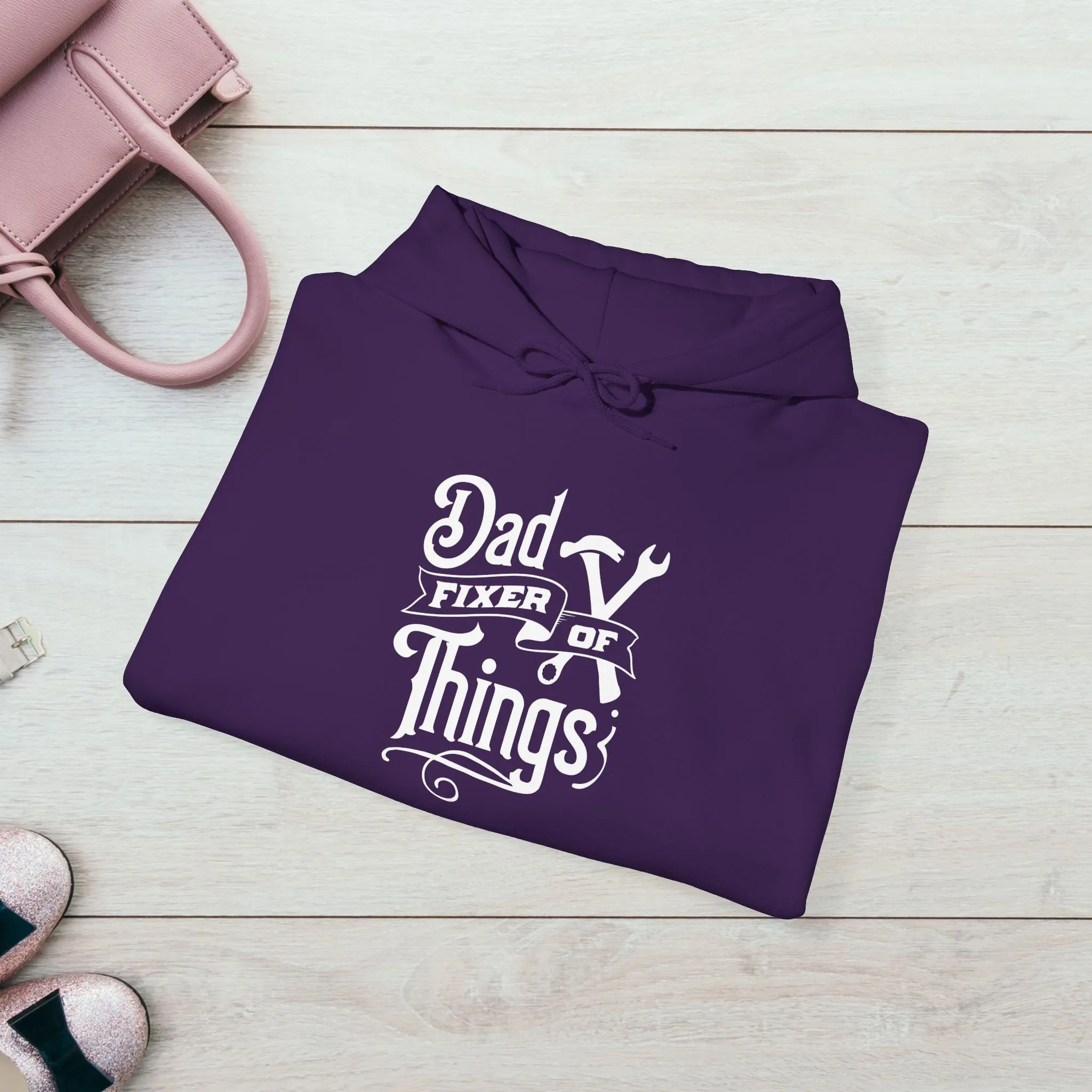 Dad Fixer Of Things Hooded Sweatshirt  - Unisex Heavy Blend™