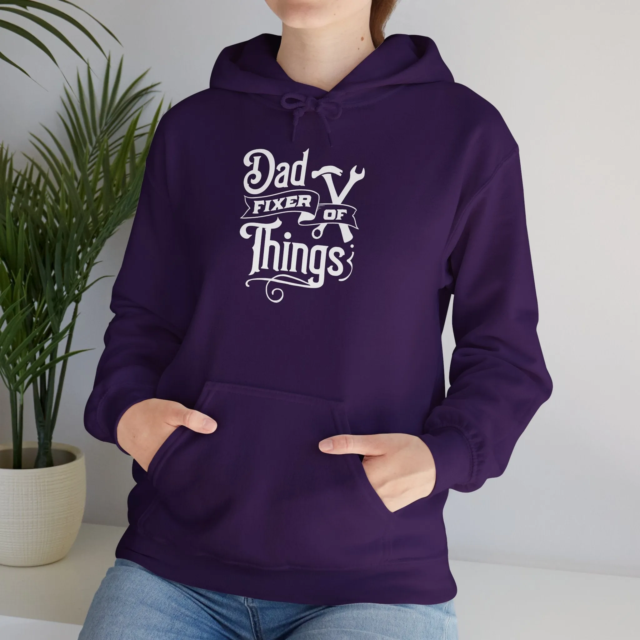 Dad Fixer Of Things Hooded Sweatshirt  - Unisex Heavy Blend™