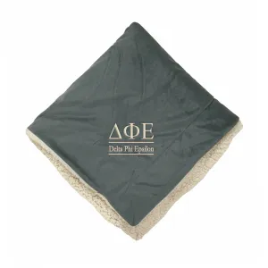 Delta Phi Epsilon Sherpa Throw Blanket