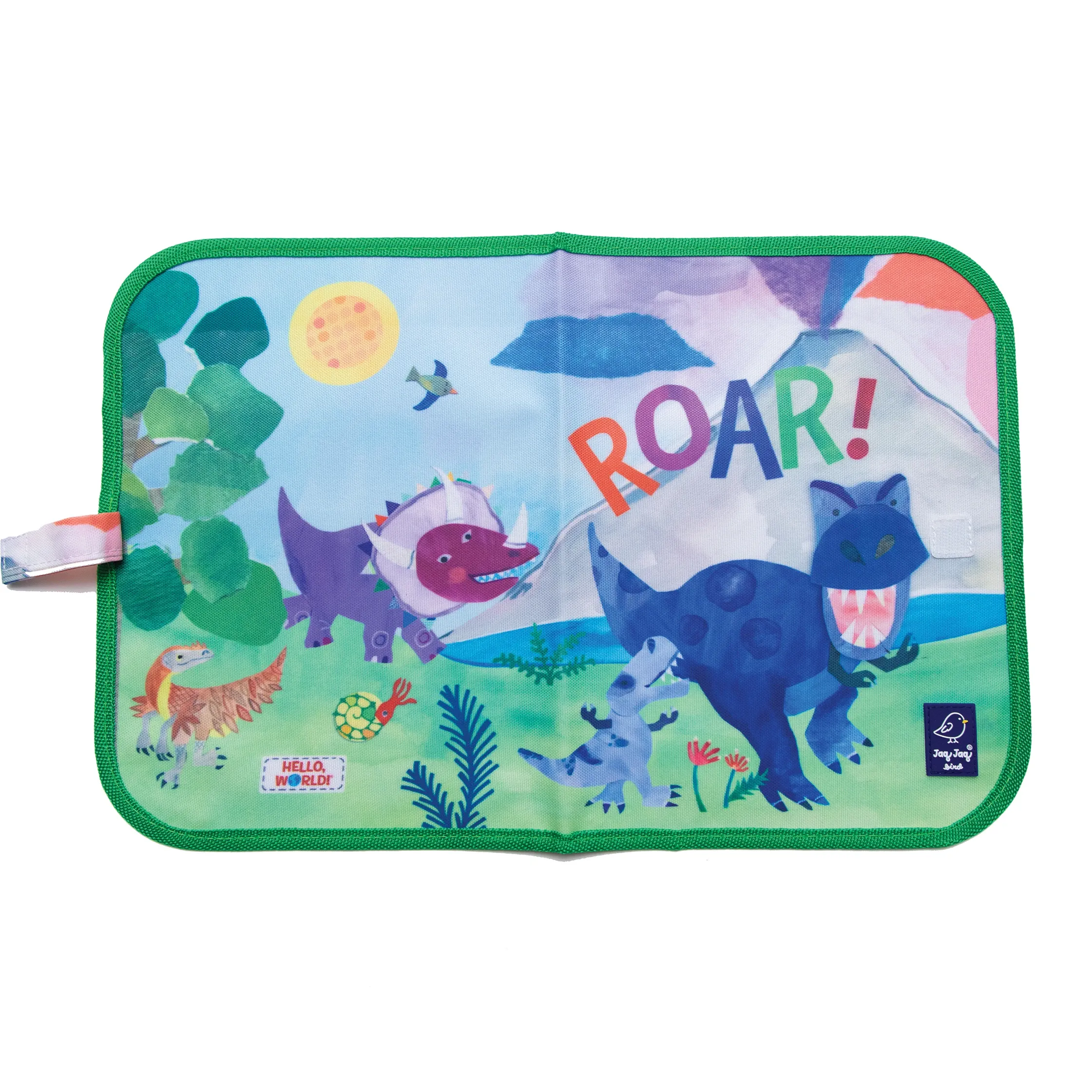 Dinosaur Dry Erase Wipe Fold   Go Place Mat and Chalk Mat