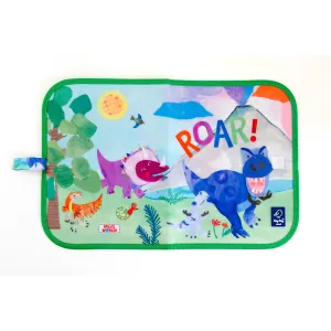 Dinosaur Dry Erase Wipe Fold   Go Place Mat and Chalk Mat
