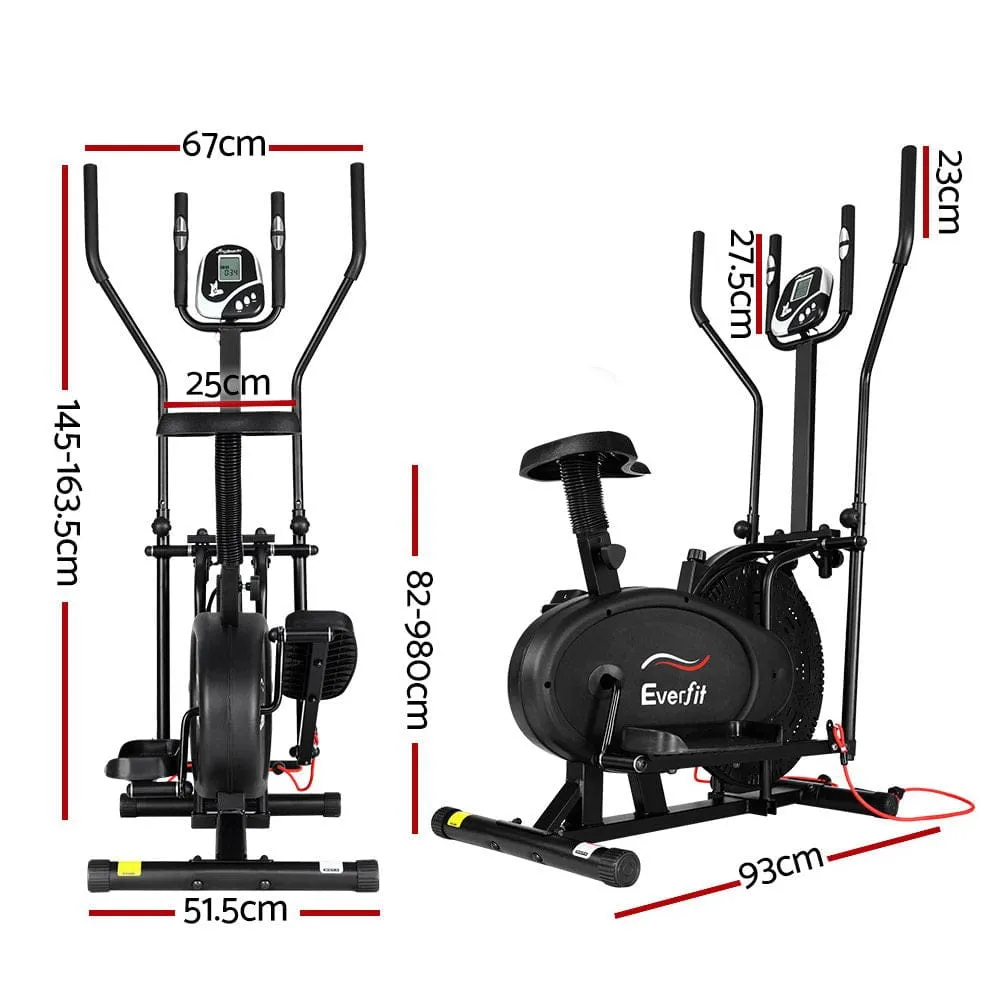 EFit Exercise Bike 5 in 1 Elliptical Cross Trainer Home Gym Indoor Cardio- ONLINE ONLY