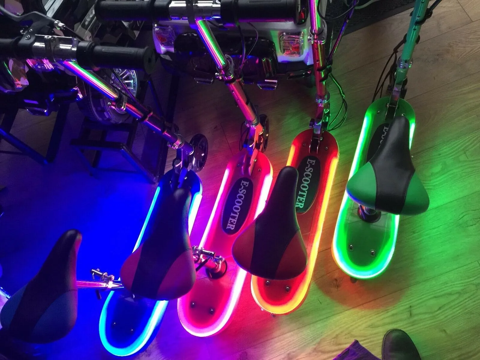 Electric E Scooter Pro With Seat And LED Lights