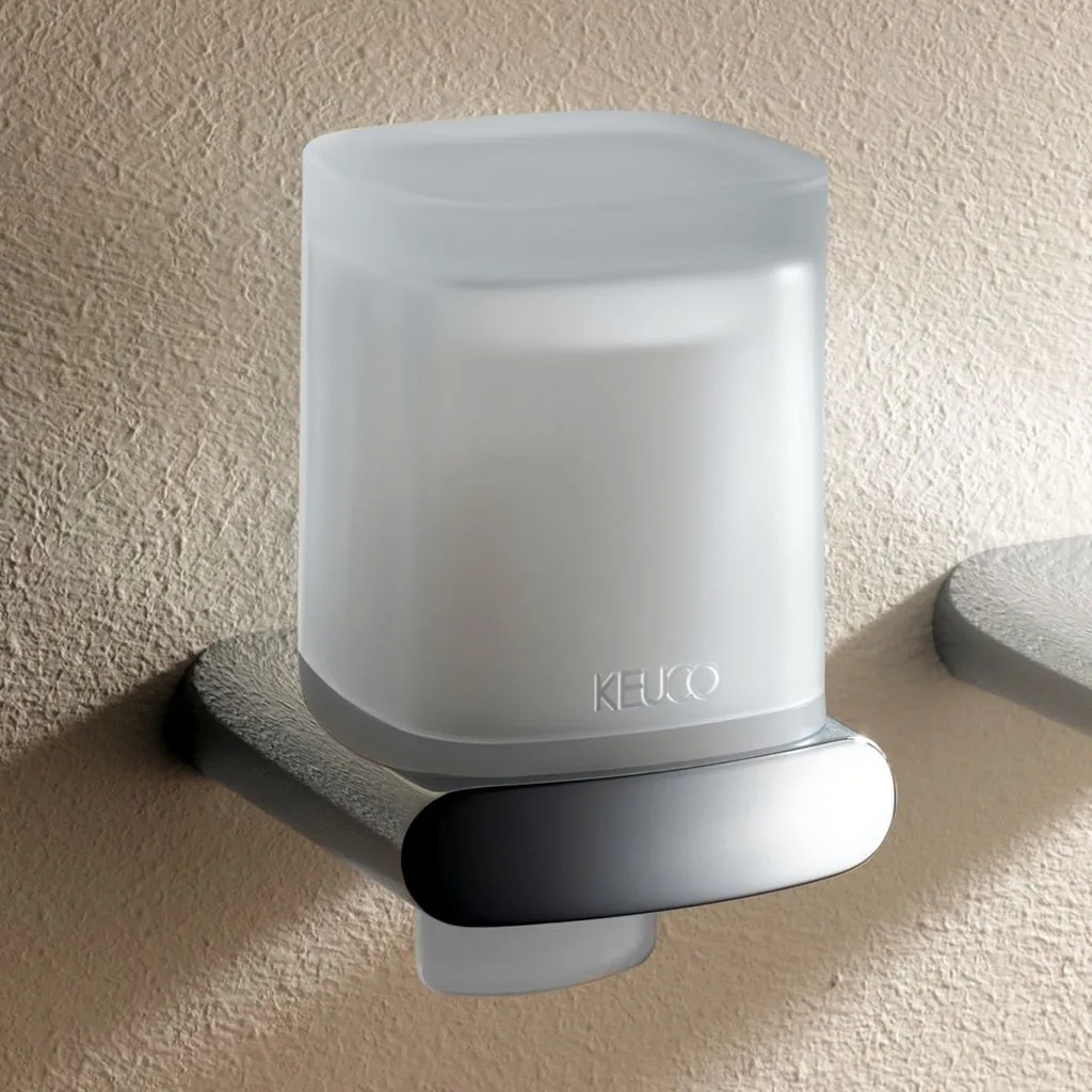 Elegance Soap Dispenser - Wall Mount - 4" Brass/Glass/Polished Chrome