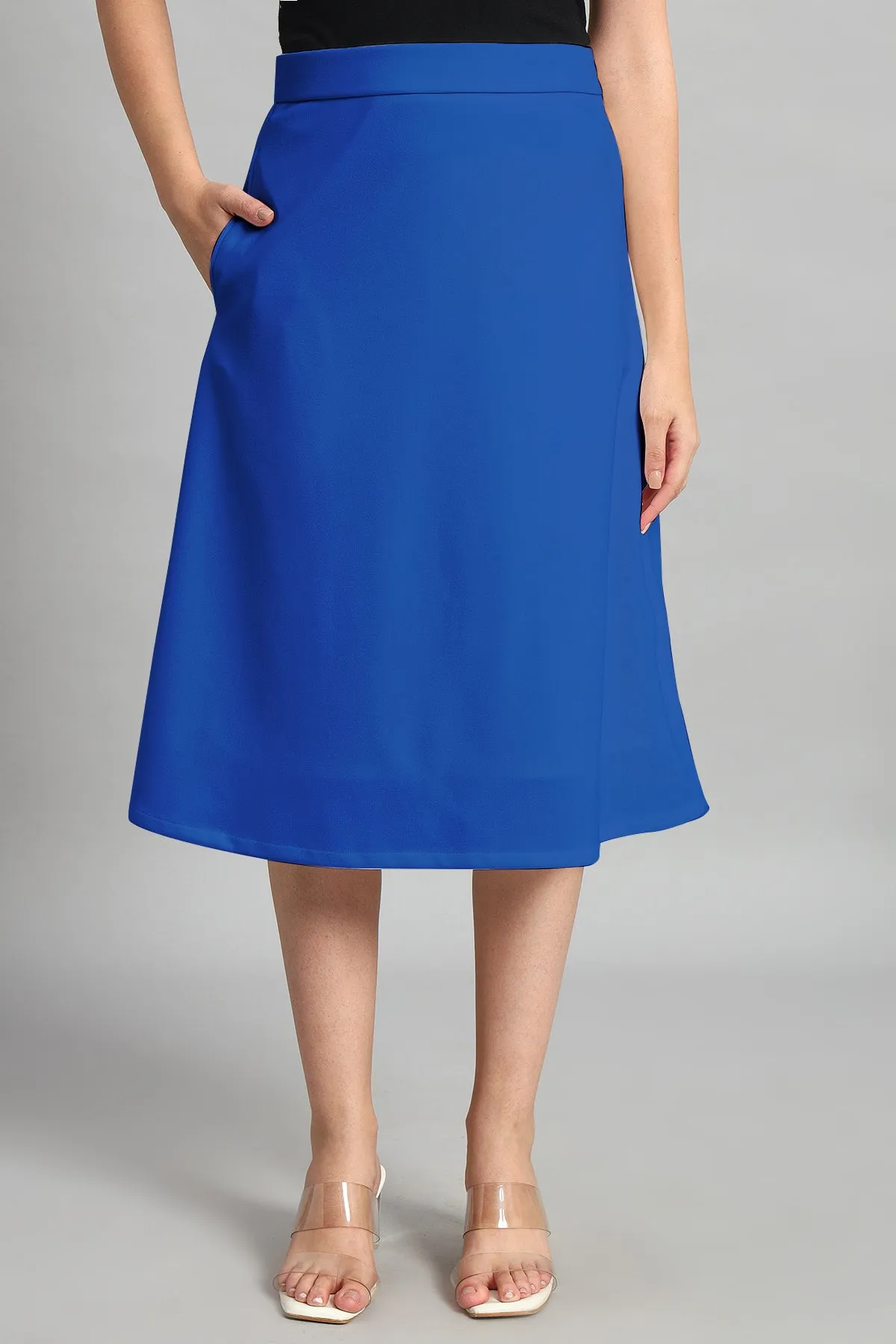 Flare of Grace Skirt Co-ord Set, Blue