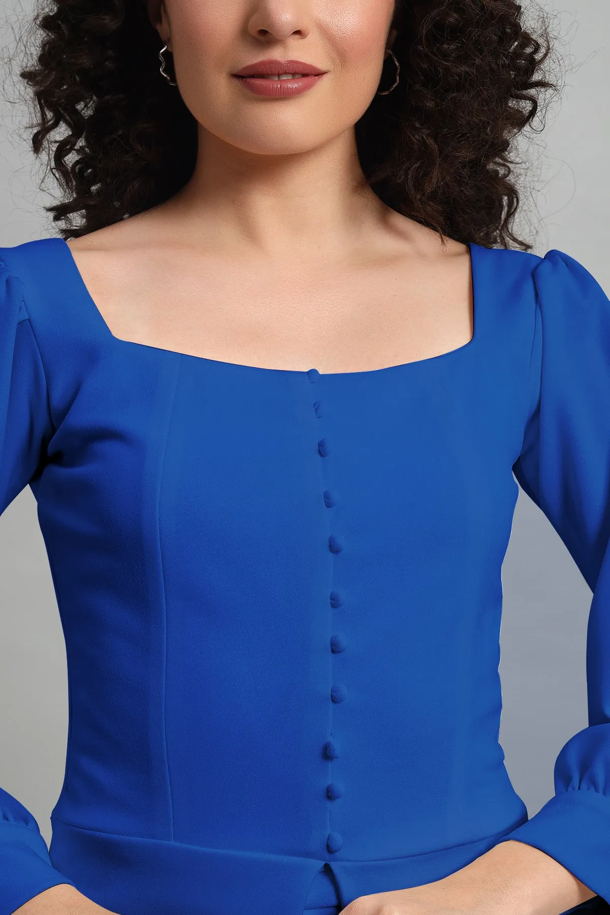 Flare of Grace Skirt Co-ord Set, Blue