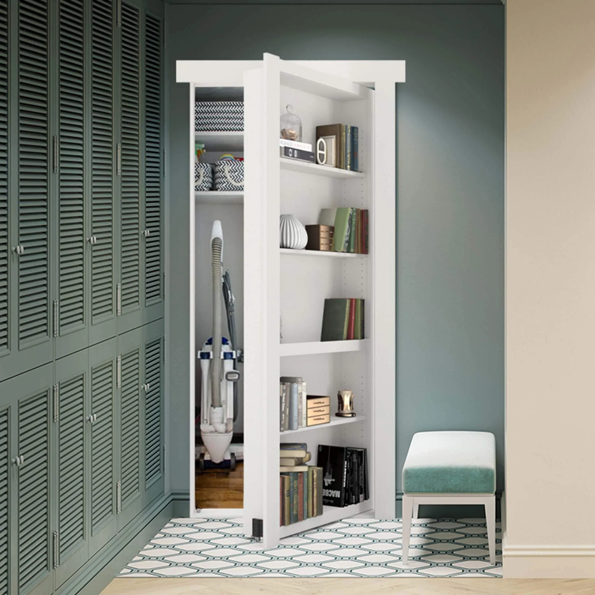 Flush Mount Bookcase Door