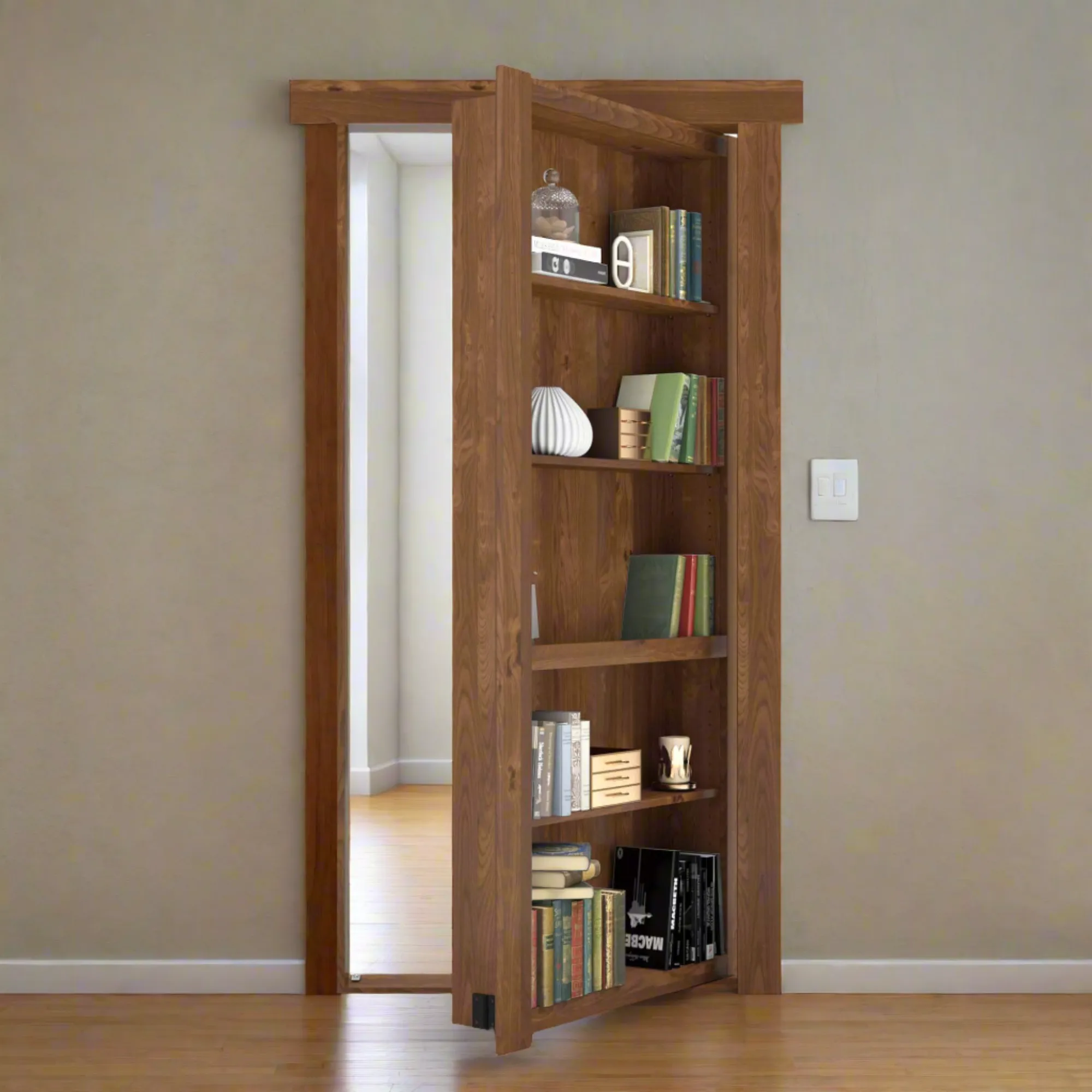 Flush Mount Bookcase Door