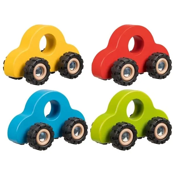Goki Wooden Push-Along Colour Vehicle
