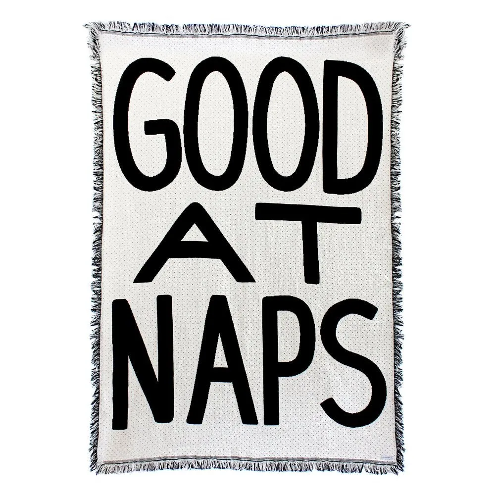 Good at Naps Throw Blanket