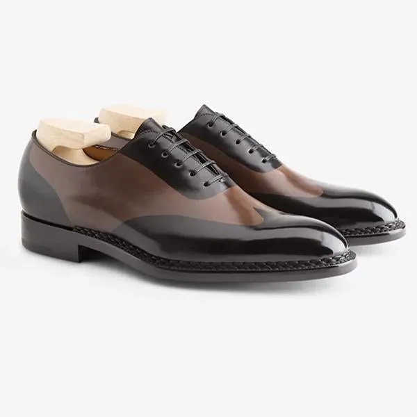 Hand Painted Oxford Shoes Leather Shoes