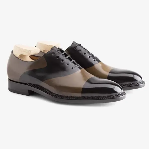 Hand Painted Oxford Shoes Leather Shoes