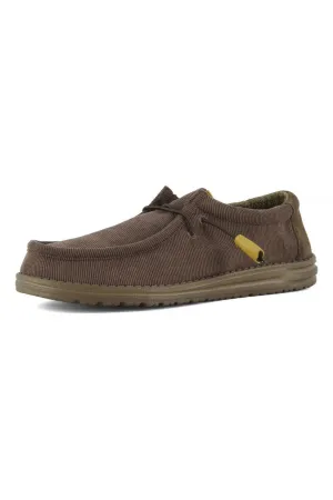 Hey Dude Shoes Men's Wally Corduroy Chocolate