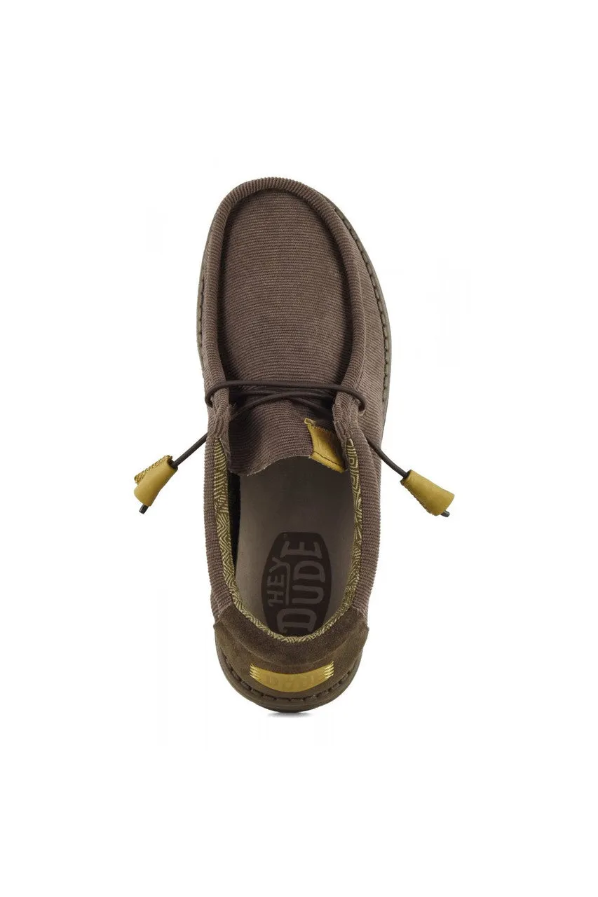 Hey Dude Shoes Men's Wally Corduroy Chocolate