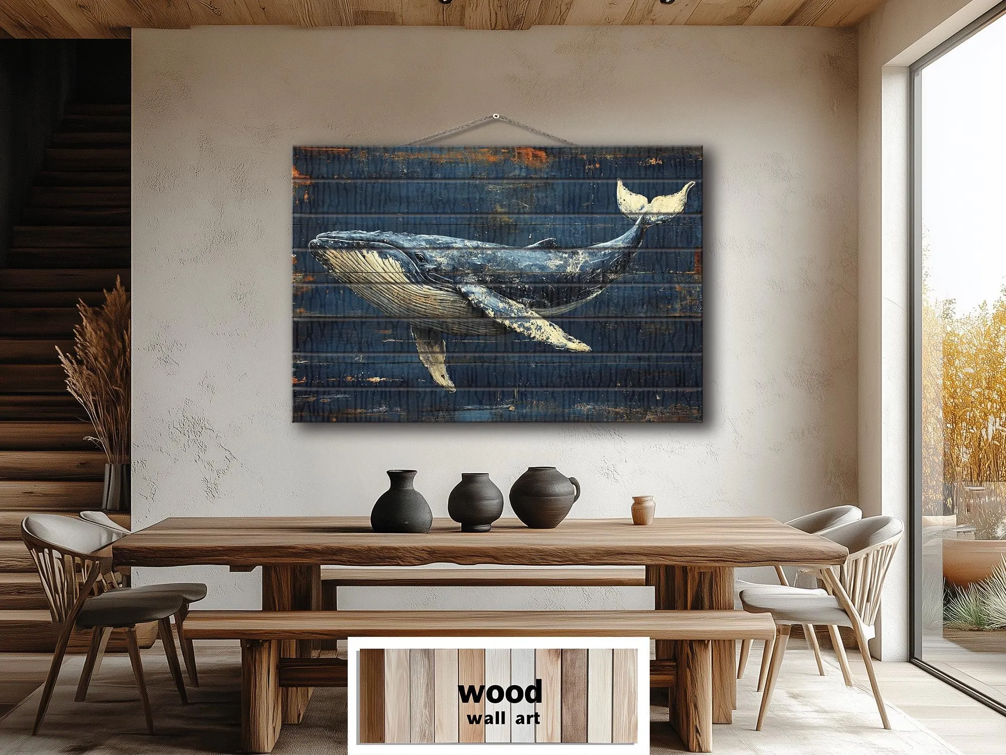 Humpback Whale Wood Wall Art