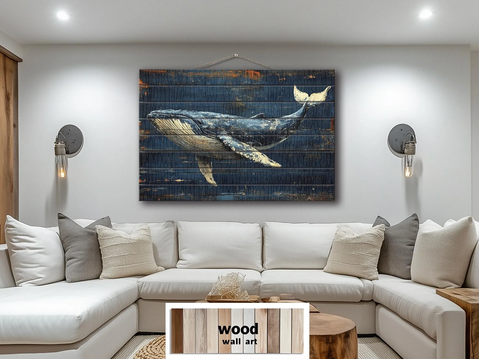 Humpback Whale Wood Wall Art
