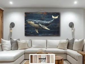 Humpback Whale Wood Wall Art