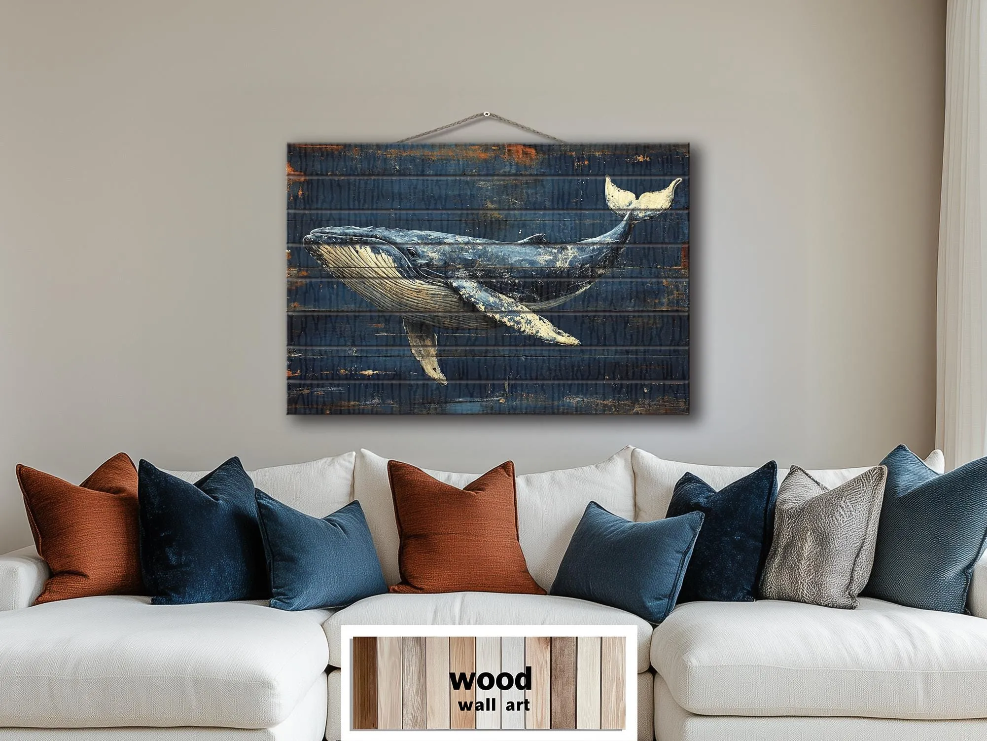 Humpback Whale Wood Wall Art