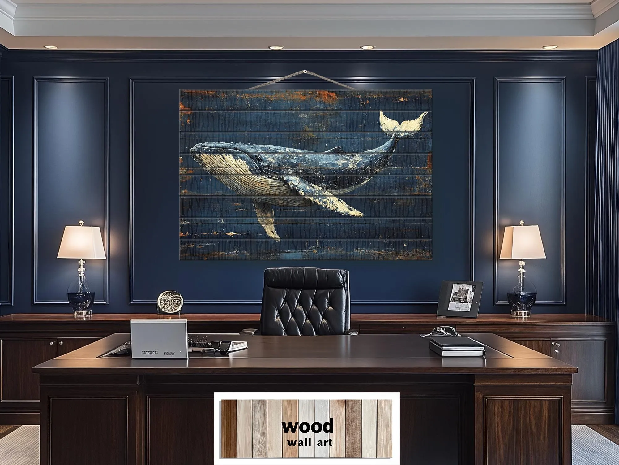 Humpback Whale Wood Wall Art
