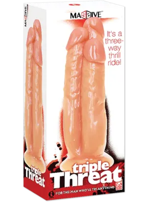Icon Brands - Massive Triple Threat - 3 Cock Dildo 11.2 Inch
