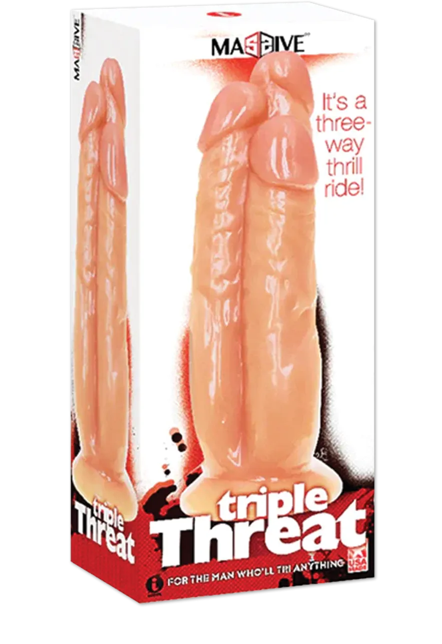 Icon Brands - Massive Triple Threat - 3 Cock Dildo 11.2 Inch