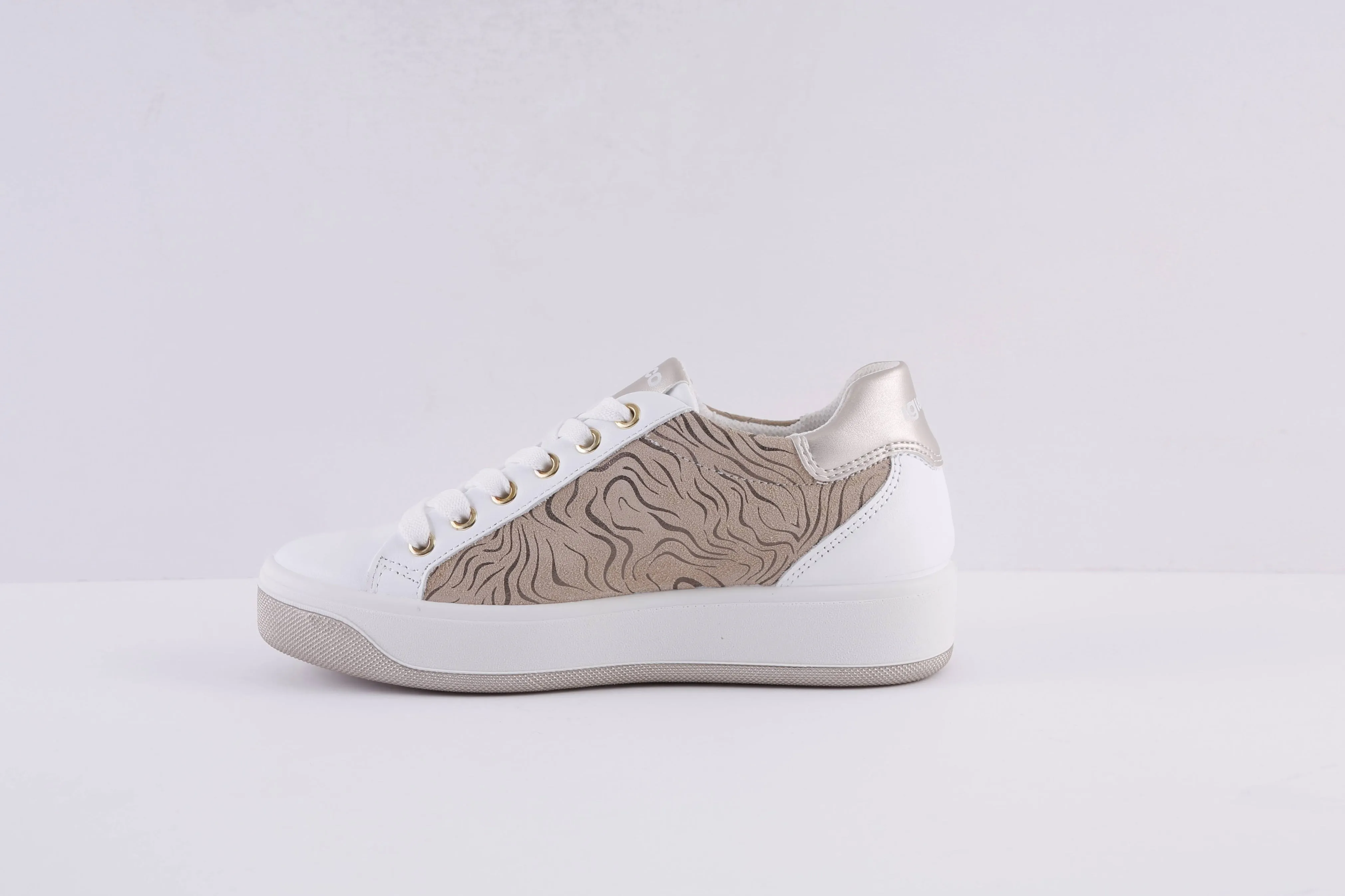 IGI & CO - 1659311 LACED FASHION SHOE - WHITE/BEIGE