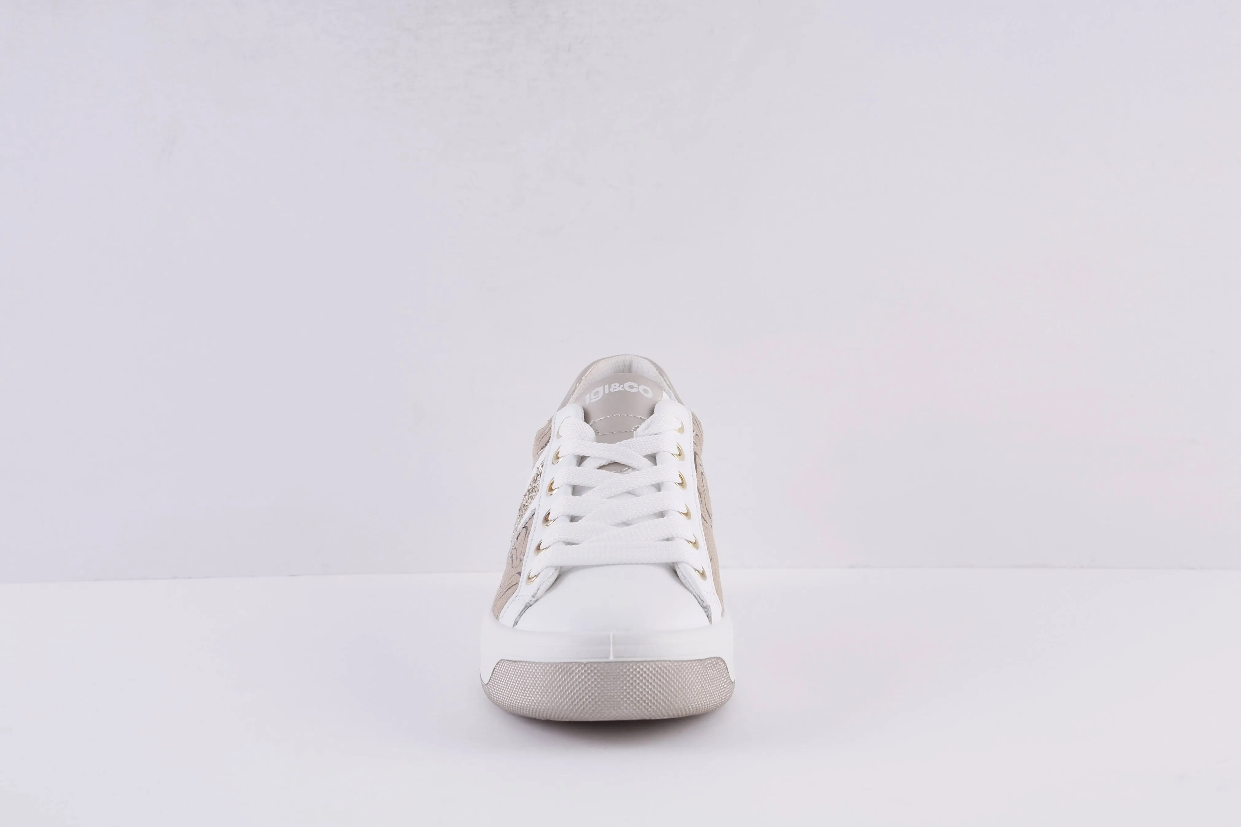 IGI & CO - 1659311 LACED FASHION SHOE - WHITE/BEIGE