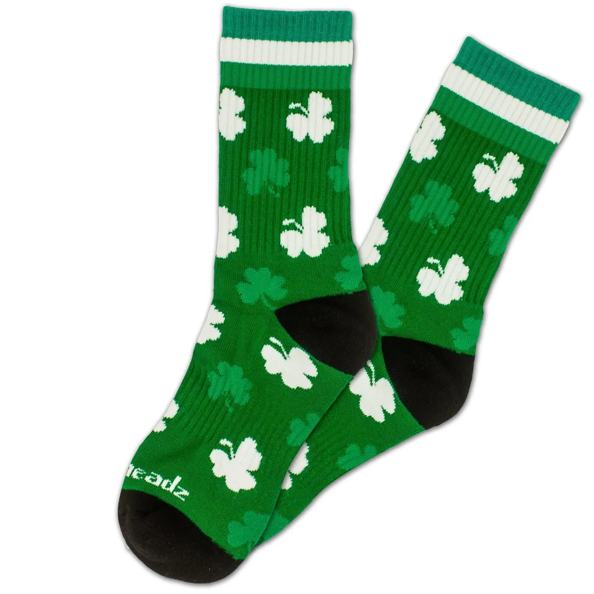 Irish Shamrock Toss Crew Socks