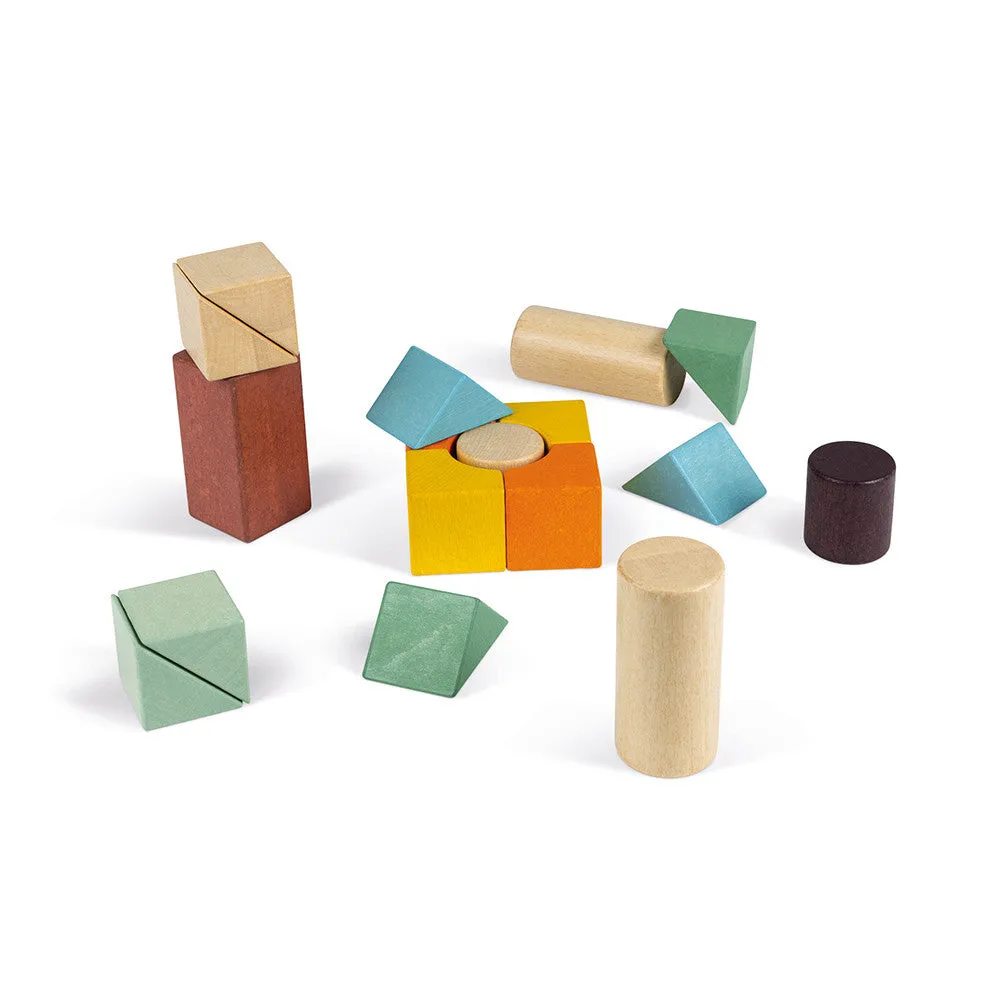 Janod Sweet Cocoon Cart with Blocks
