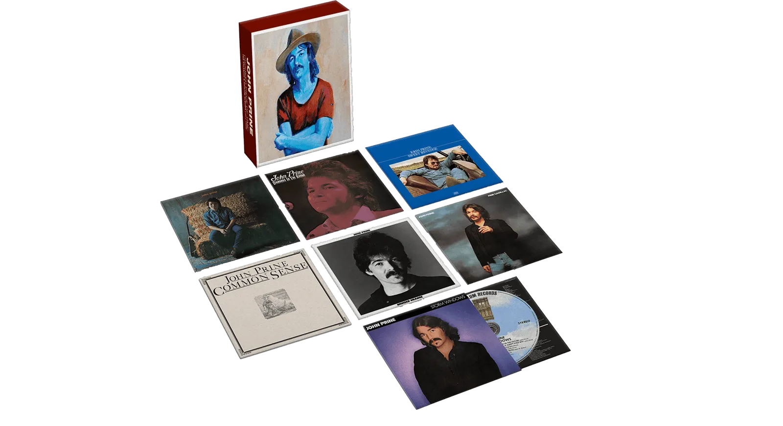 John Prine : Crooked Piece Of Time: The Atlantic & Asylum Albums (1971 – 1980) (CD Boxset)
