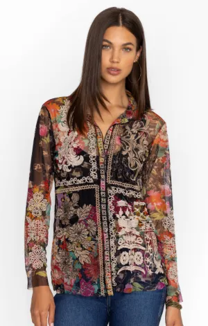 Johnny Was - Mazzy Button Down Fitted Blouse