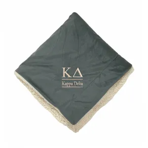 Kappa Delta Sherpa Throw Blanket