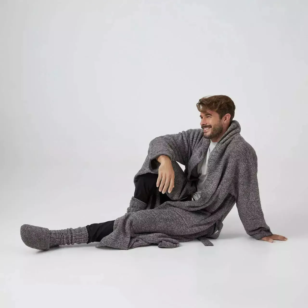 Kashwere Lounge Ultra Plush Slippers Heathered Closed Toe Available Oyster / Bone, Blush / White & Silver Fox / Pewter