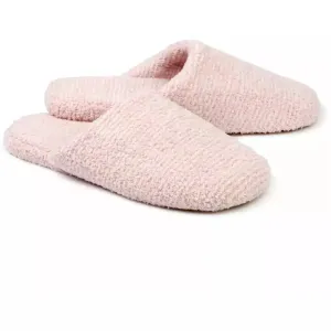 Kashwere Lounge Ultra Plush Slippers Heathered Closed Toe Available Oyster / Bone, Blush / White & Silver Fox / Pewter