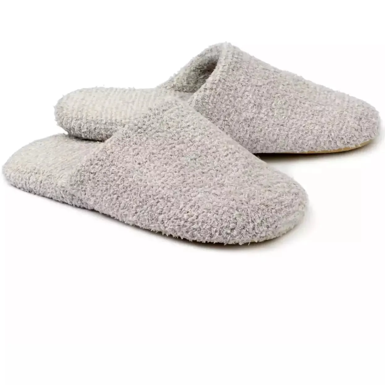 Kashwere Lounge Ultra Plush Slippers Heathered Closed Toe Available Oyster / Bone, Blush / White & Silver Fox / Pewter