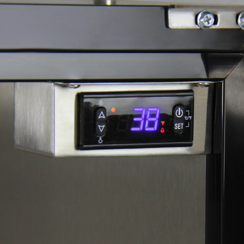 Kegco Digital Undercounter Kegerator with X-CLUSIVE Premium Direct Draw Kit HK38BSU-1