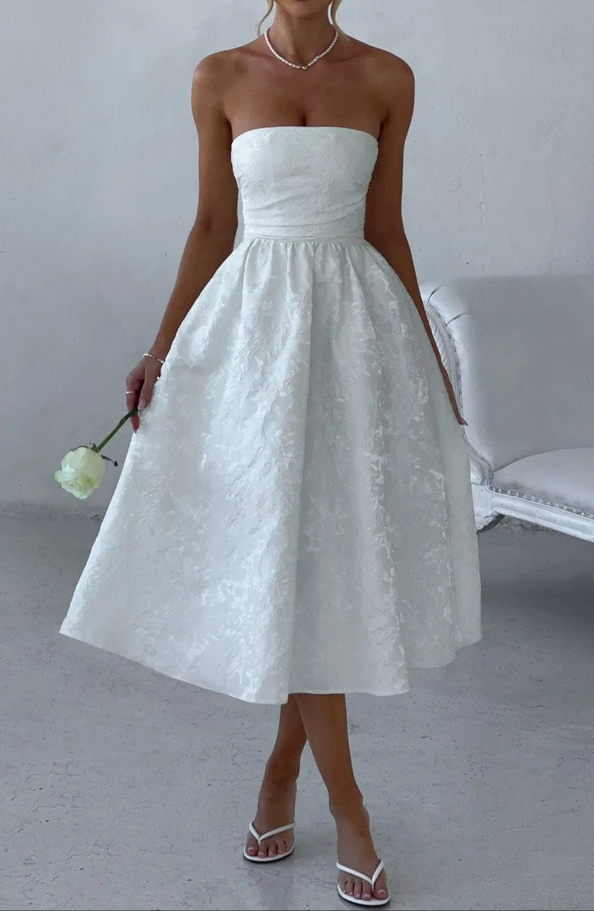 Lara Midi Dress - Ivory