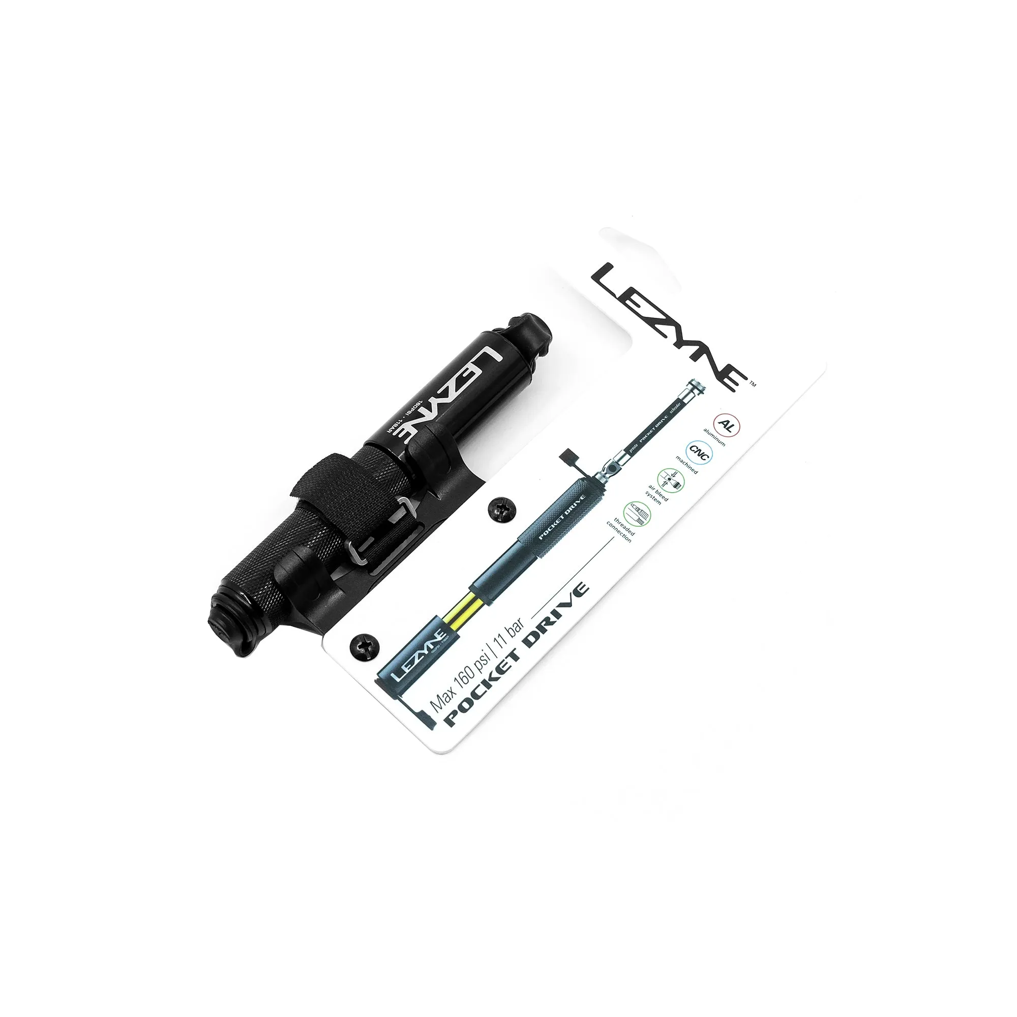 Lezyne Pocket Drive Mini Pump - Black