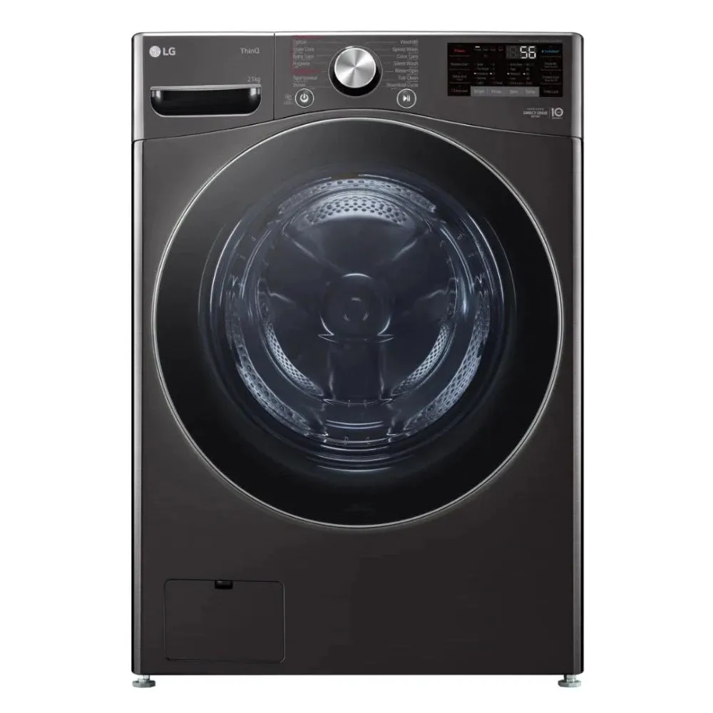 LG 21KG Black Steel Front Loader Washing Machine F0P2CYV2E
