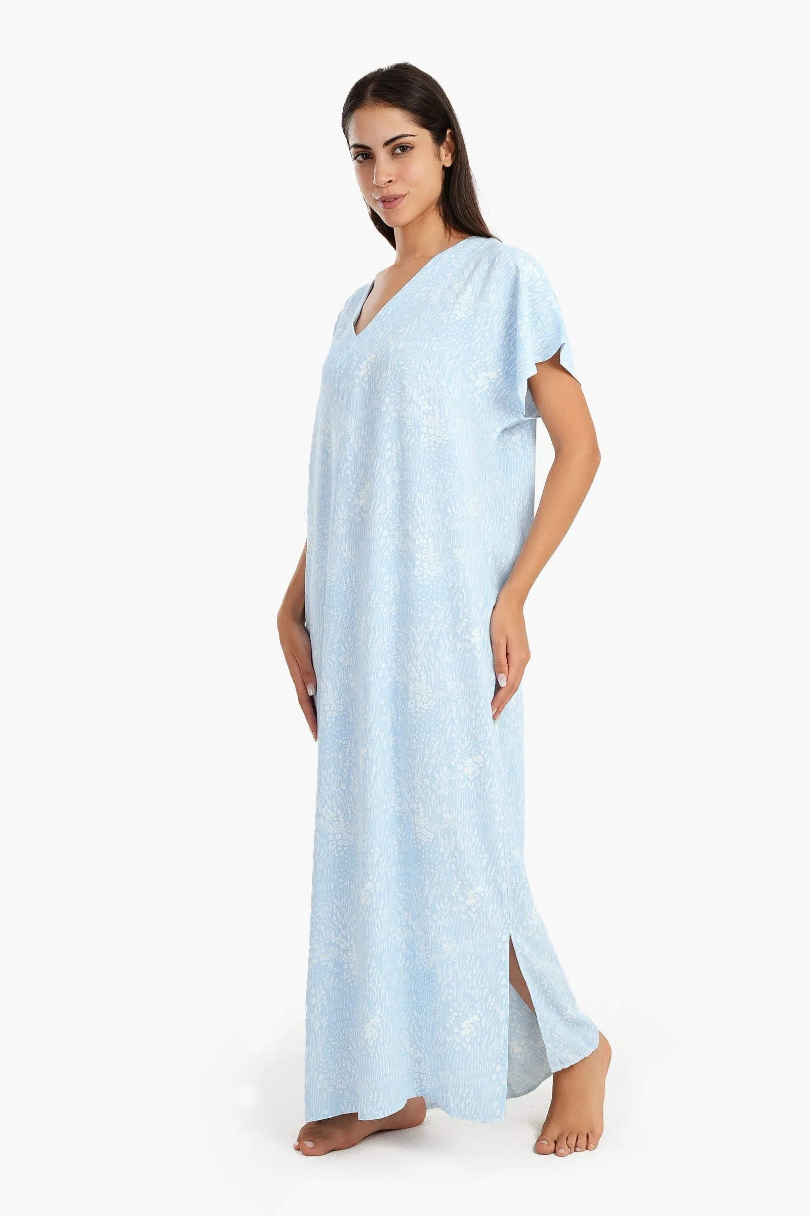 Light Blue Maxi Nightgown