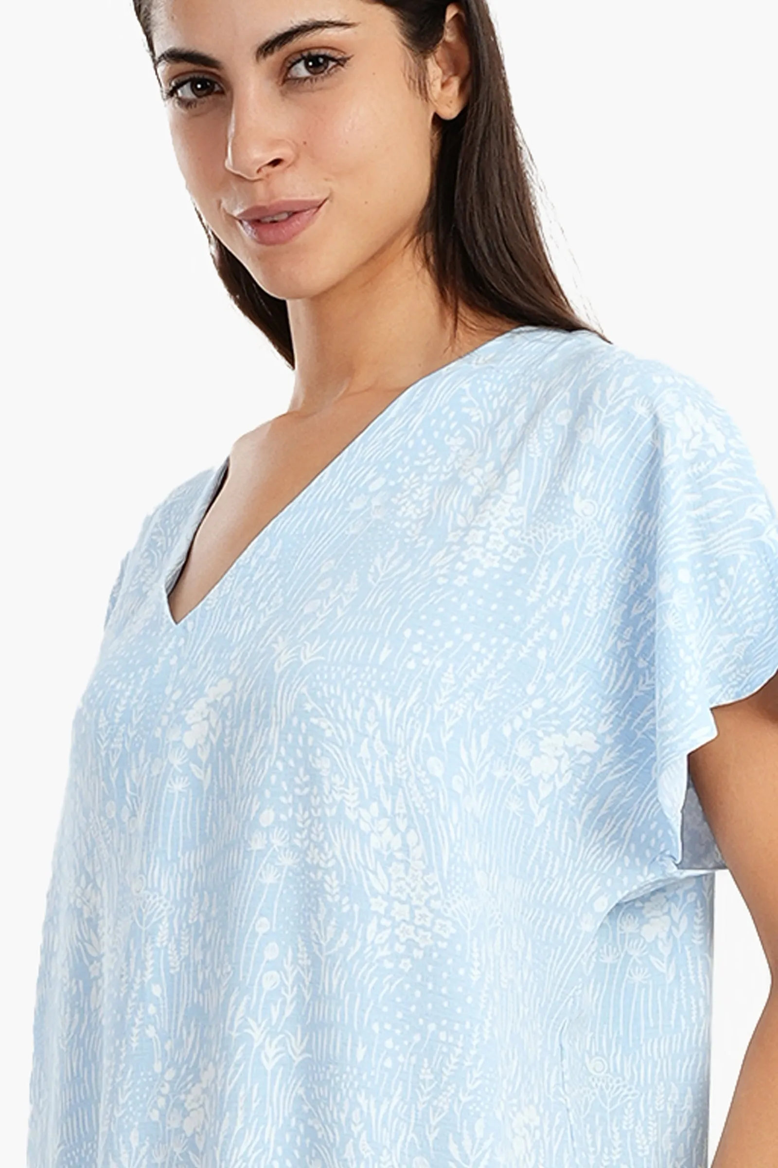 Light Blue Maxi Nightgown