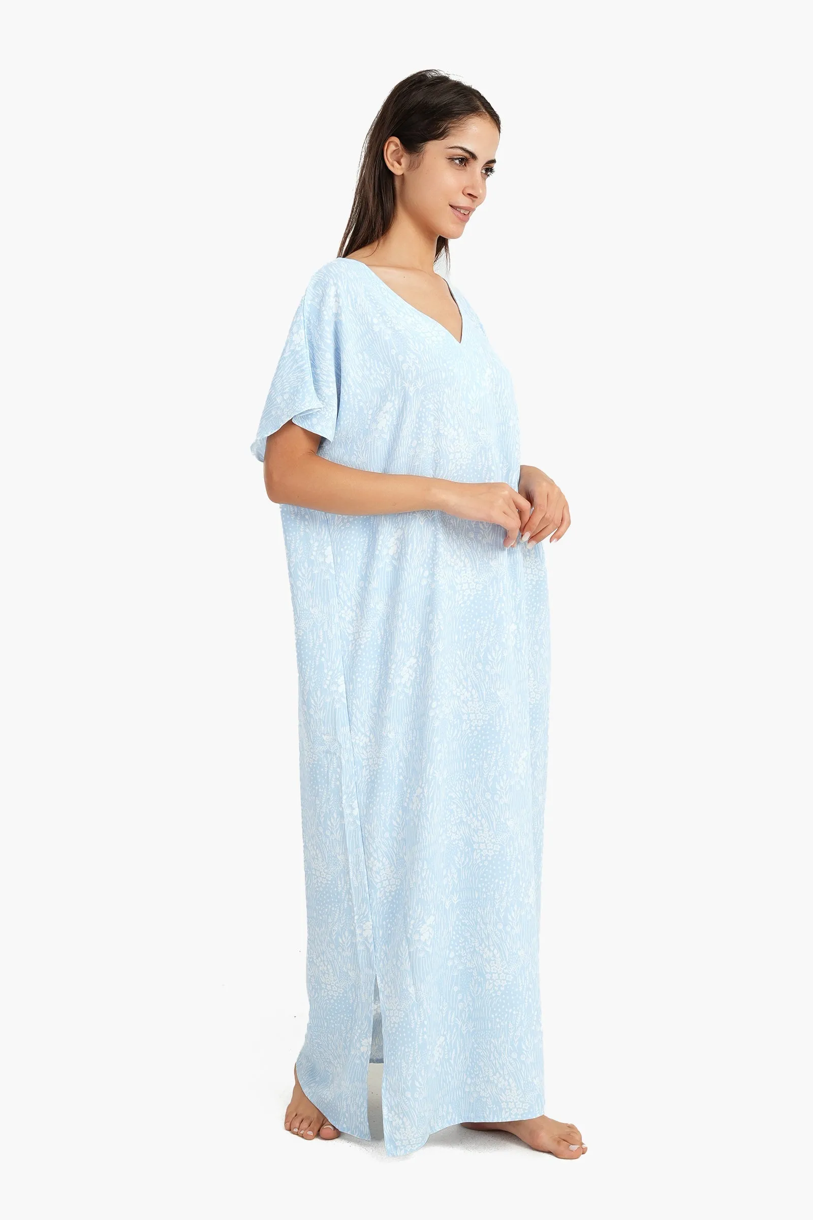 Light Blue Maxi Nightgown