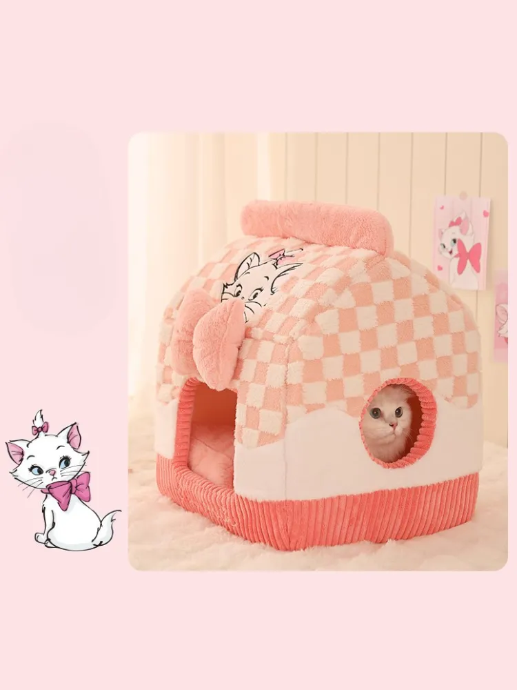 Marie's Cozy Dream House  Soft & Fluffy Cat Bed