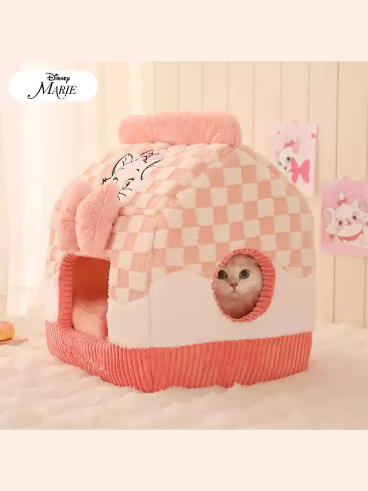 Marie's Cozy Dream House  Soft & Fluffy Cat Bed