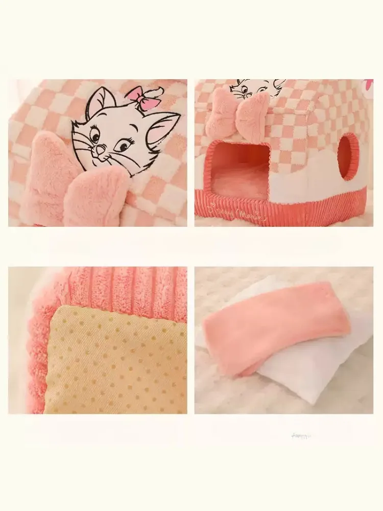 Marie's Cozy Dream House  Soft & Fluffy Cat Bed