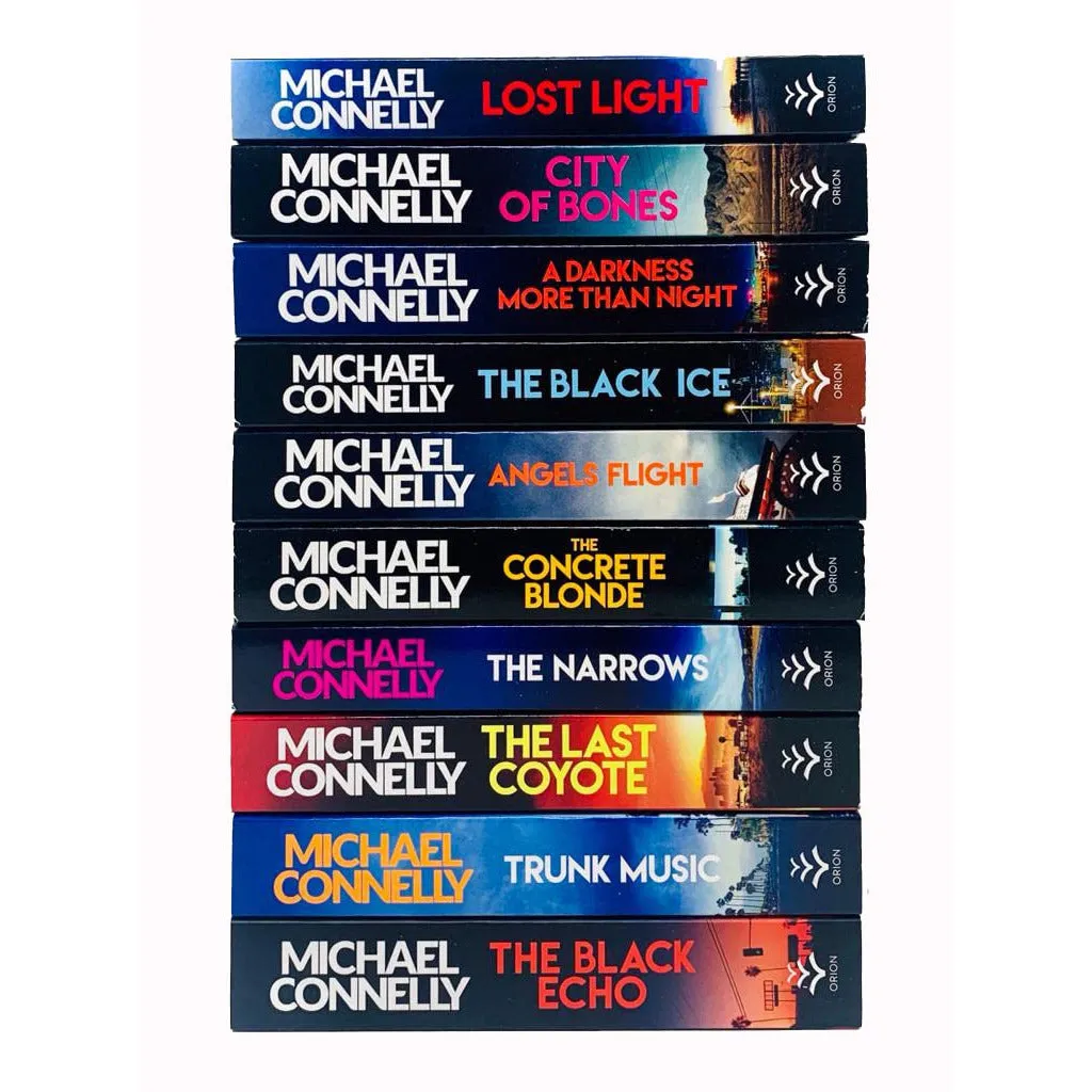 Michael Connelly Harry Bosch Series 10 Books Collection Set (Lost Light, City of Bones)