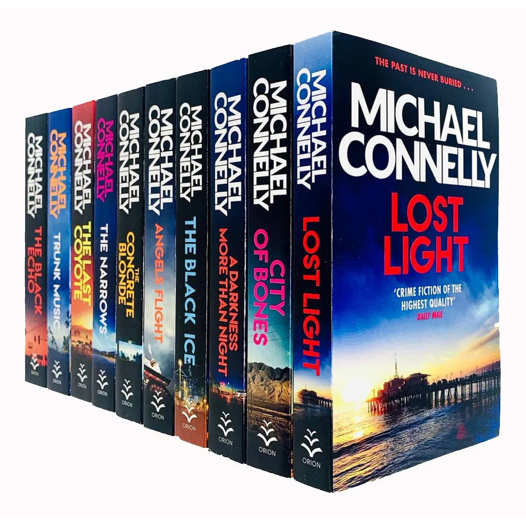 Michael Connelly Harry Bosch Series 10 Books Collection Set (Lost Light, City of Bones)