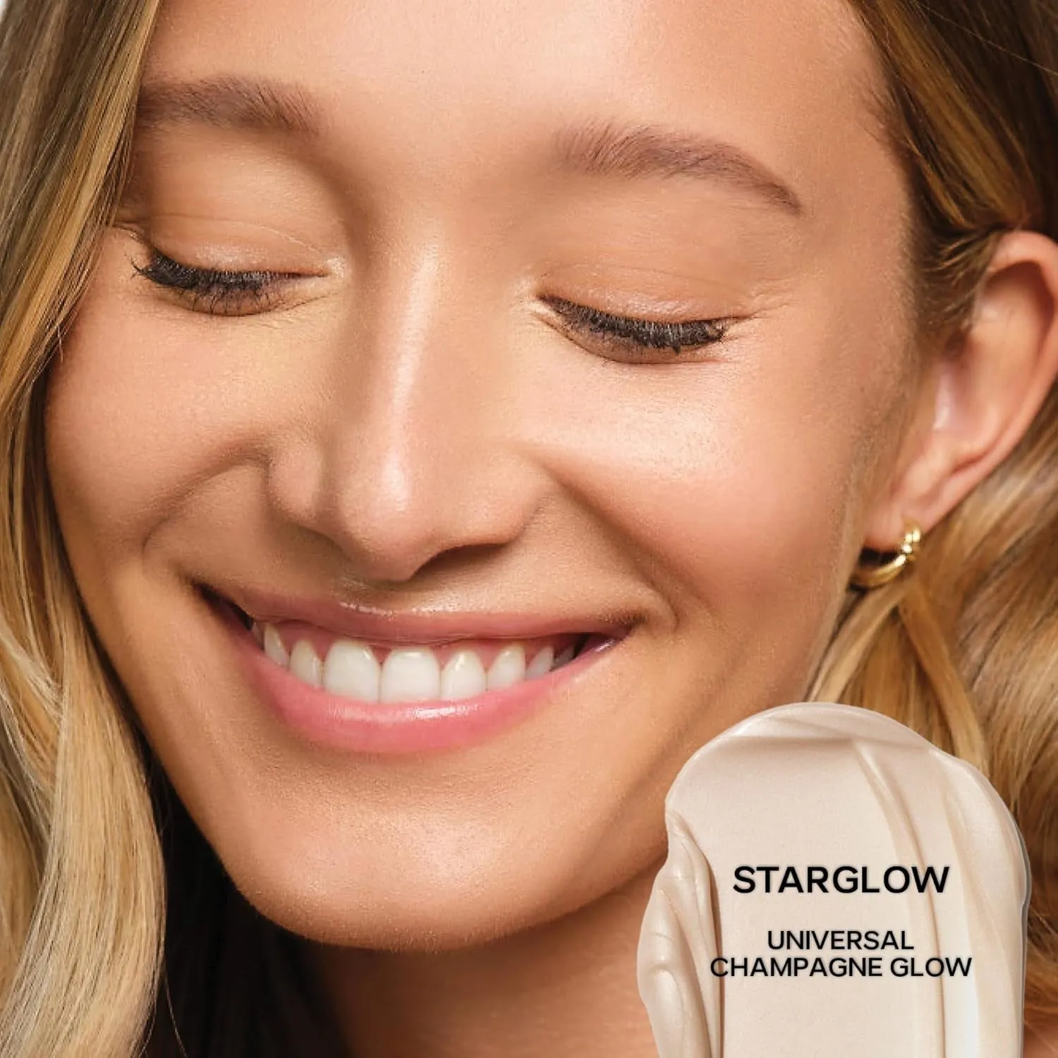 Mini Glowy Super Gel Lightweight Illuminator - Luminizer   Makeup Primer for Glowing Skin - Enriched with Vitamin C   Hydrating Squalane Oil - Starglow (0.5 Oz)
