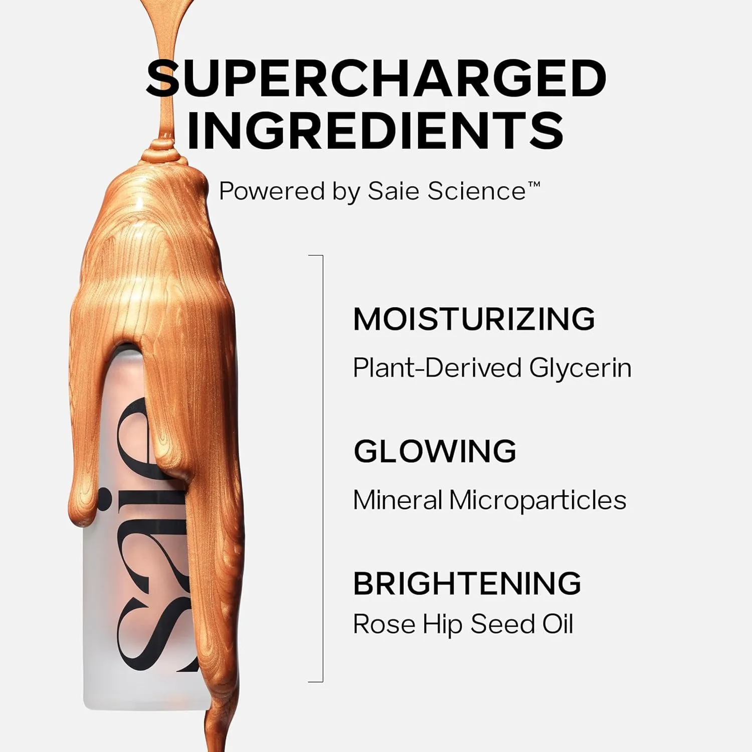 Mini Glowy Super Gel Lightweight Illuminator - Luminizer   Makeup Primer for Glowing Skin - Enriched with Vitamin C   Hydrating Squalane Oil - Starglow (0.5 Oz)