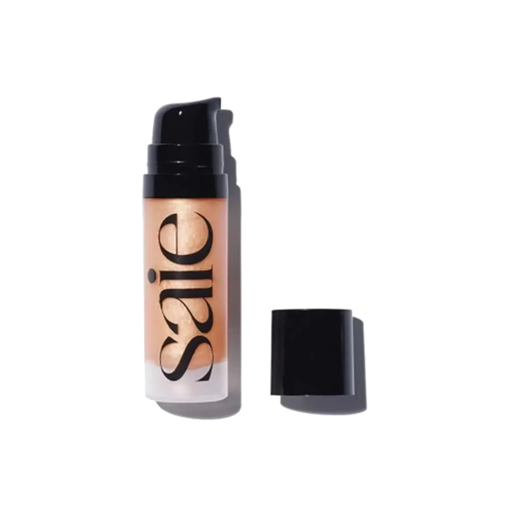 Mini Glowy Super Gel Lightweight Illuminator - Luminizer   Makeup Primer for Glowing Skin - Enriched with Vitamin C   Hydrating Squalane Oil - Starglow (0.5 Oz)